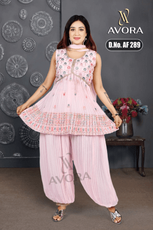 Georgette Work Afghani Suit