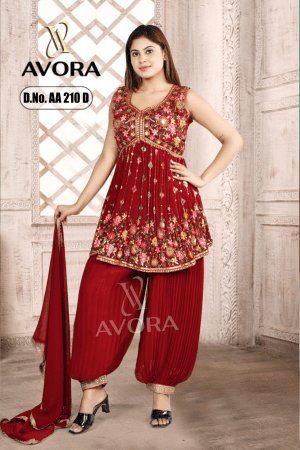 Dark Colour Afghani Suit