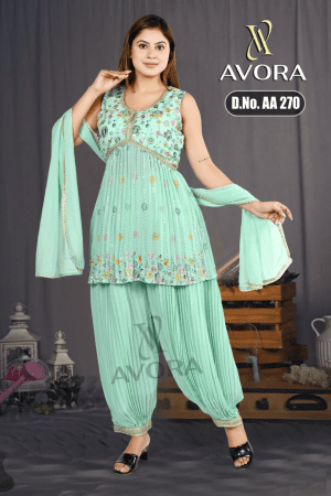 Alia Cut Choli Afghani Suit