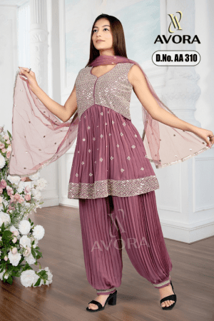 Dusty Colour Afghani Suit